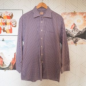 Gitman Bros Purple Gingham Button down shirt